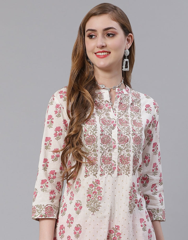 Cotton Printed Kurti with Pant
