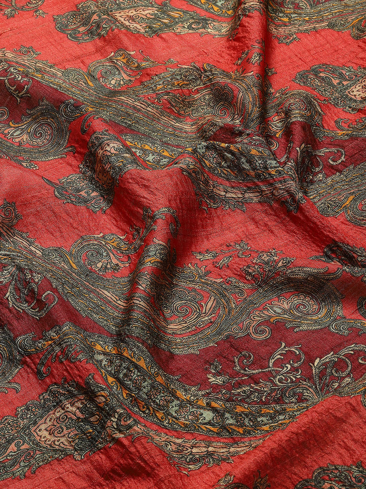 Printed Tussar Saree