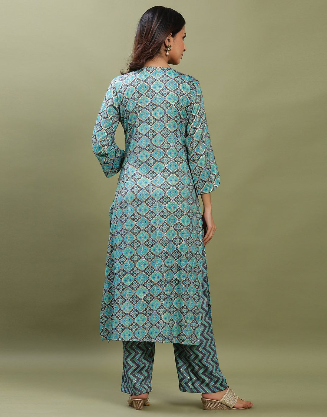Printed Rayon Kurti With Pant