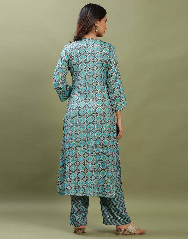Printed Rayon Kurti With Pant