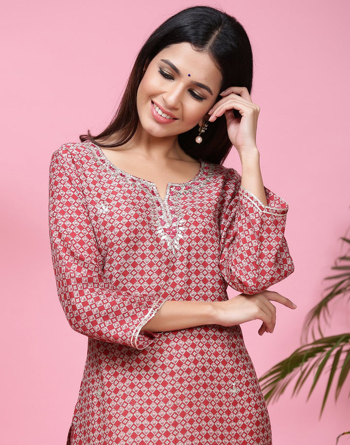 Printed Summer Cotton Kurti