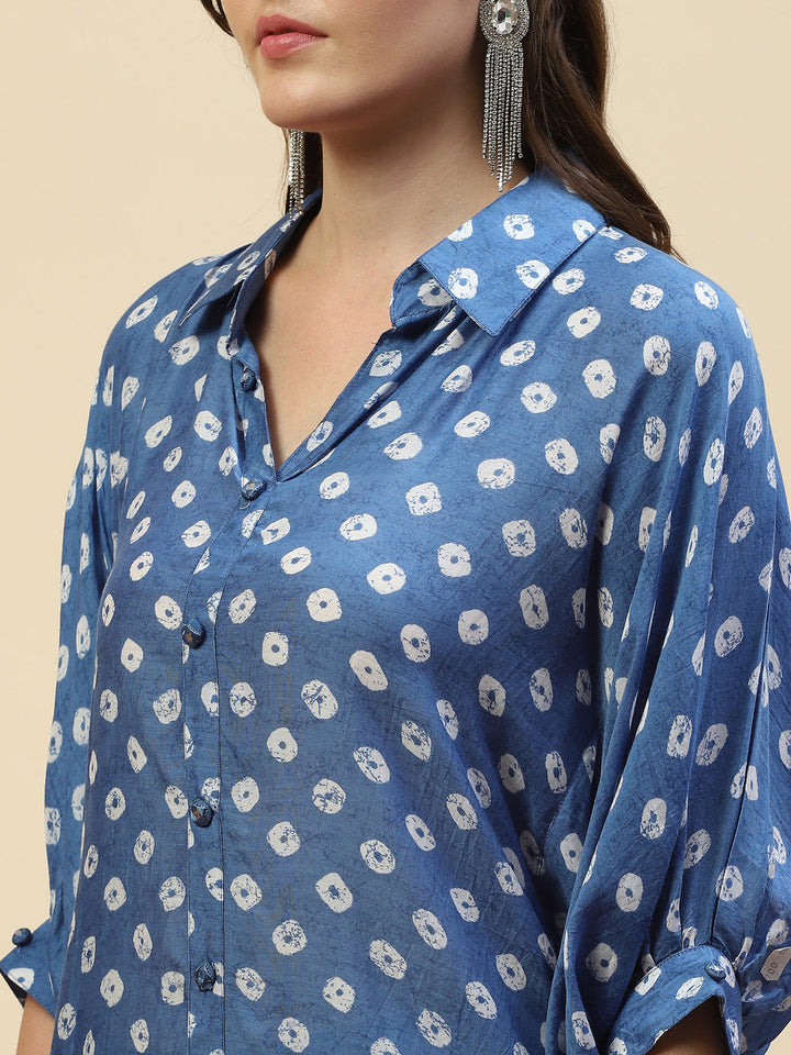Printed Muslin Kurta With Pants