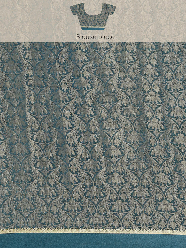 Brocade Zari Jaal Georgette Woven Saree