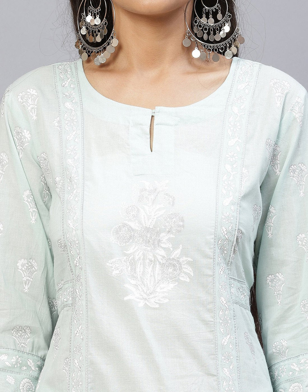 Cotton Printed Kurti Palazzo Set