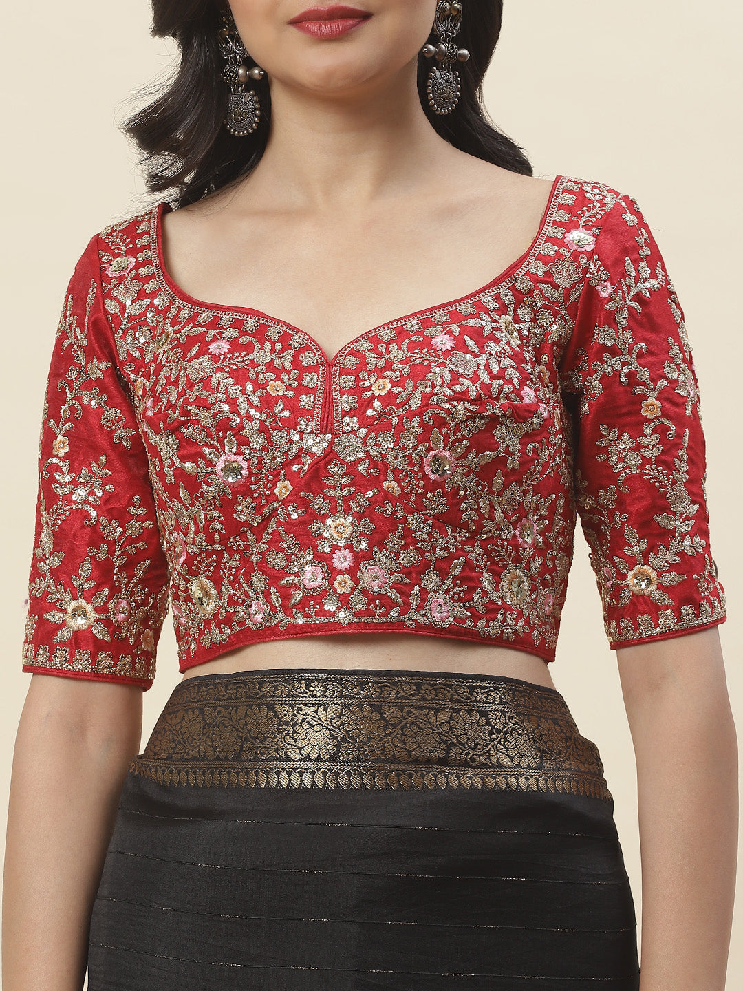 Embroidered Handloom Saree