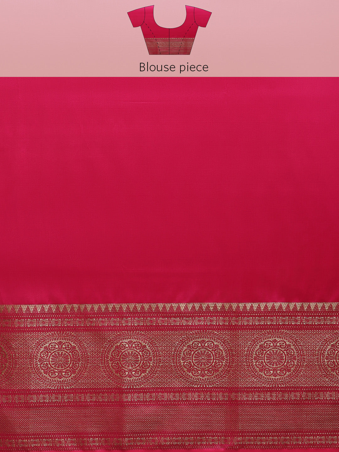 Plain Zari Border Cotton Woven Saree