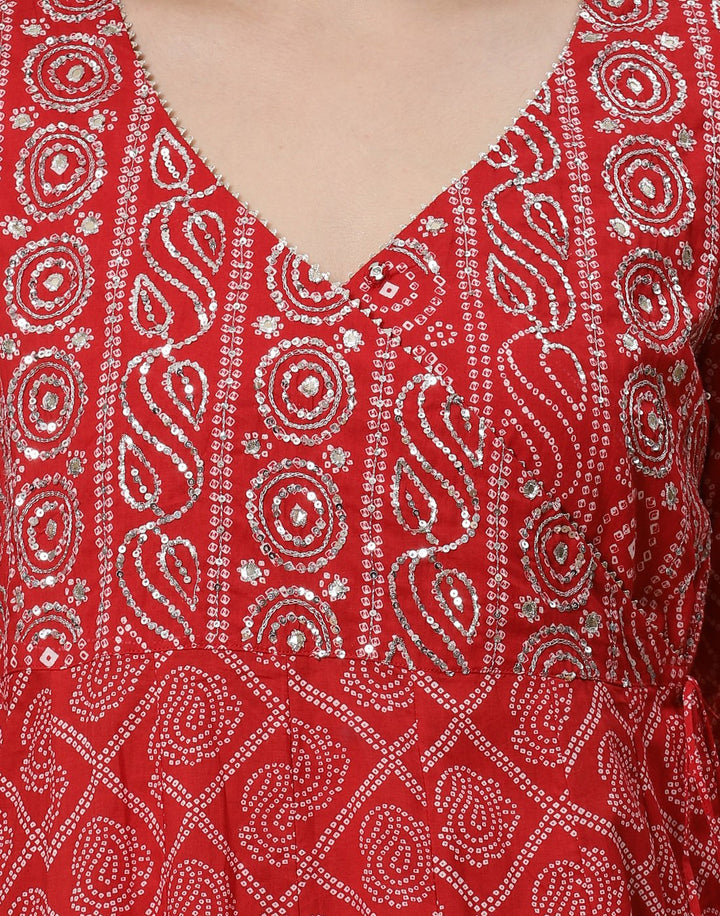 Printed Cotton Anarkali Kurti