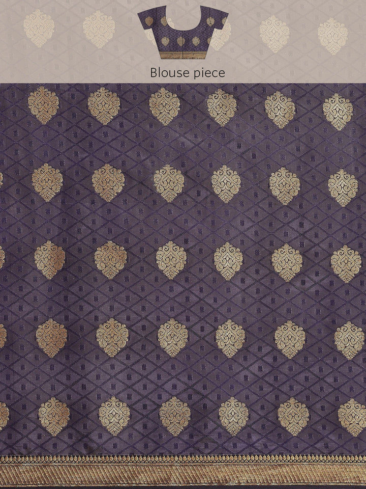 Zari Border Booti Art Handloom Woven Saree