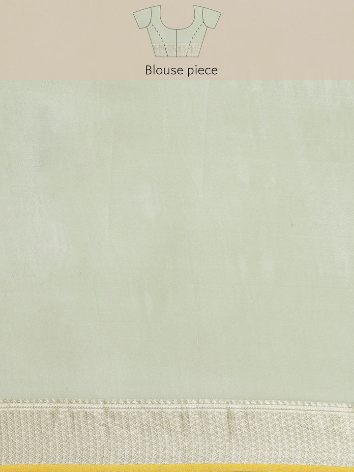 Brocade Zari Jaal Crepe Plain Saree