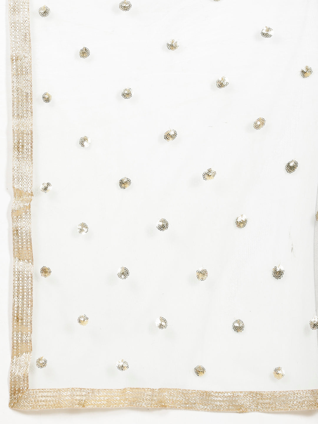 Sequin Georgette Kurta With Palazzo  &amp; Dupatta