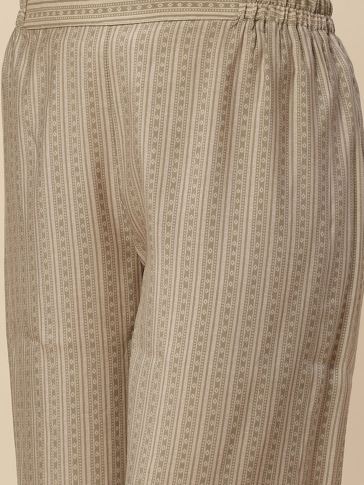 Printed Crepe Kurta With Palazzo