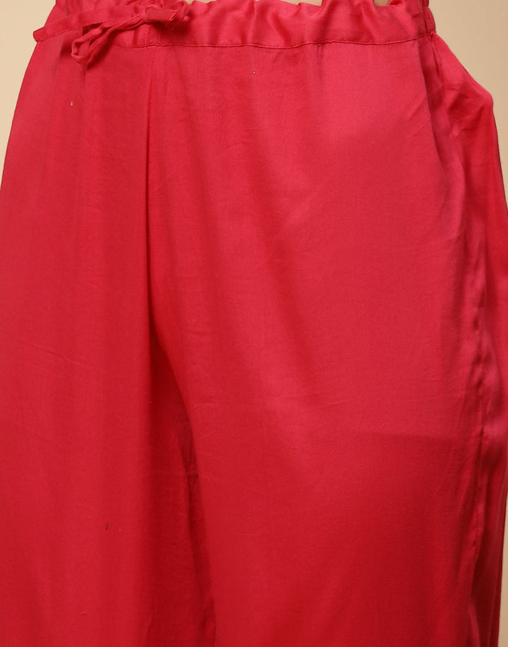 Embroidered Cotton Chanderi Salwar Kameez Stitched Suit With Chanderi Dupatta