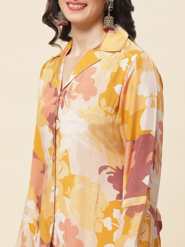 Printed Cotton Kurti With Pants