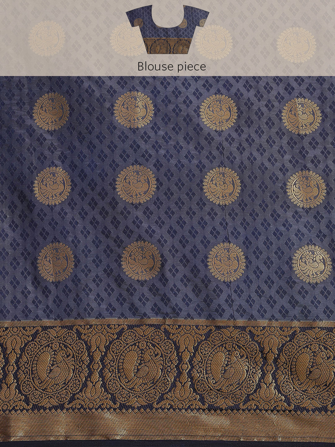 Zari Border Booti Art Handloom Woven Saree
