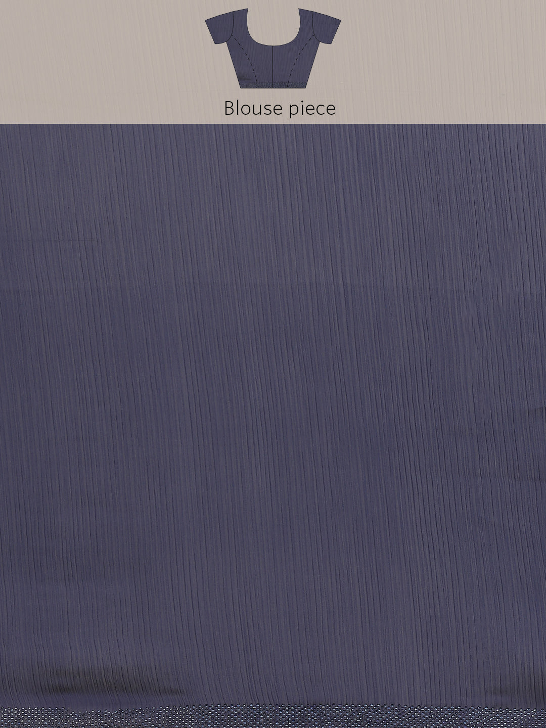 Zari Border Booti Chiffon Plain Saree