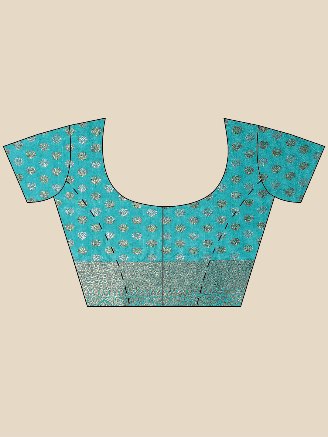Zari Booti Woven Handloom Saree