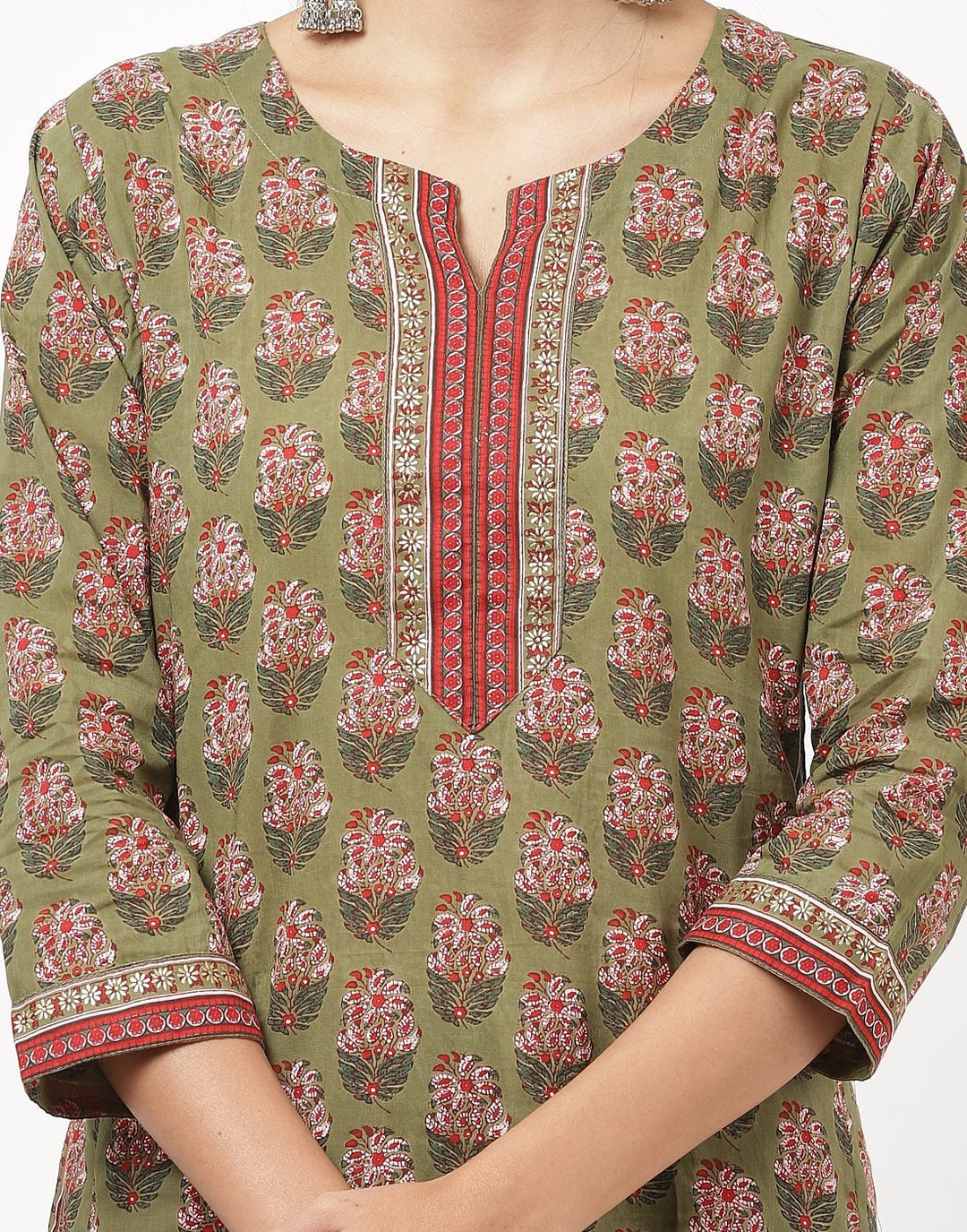 Mustard Cotton Kurti
