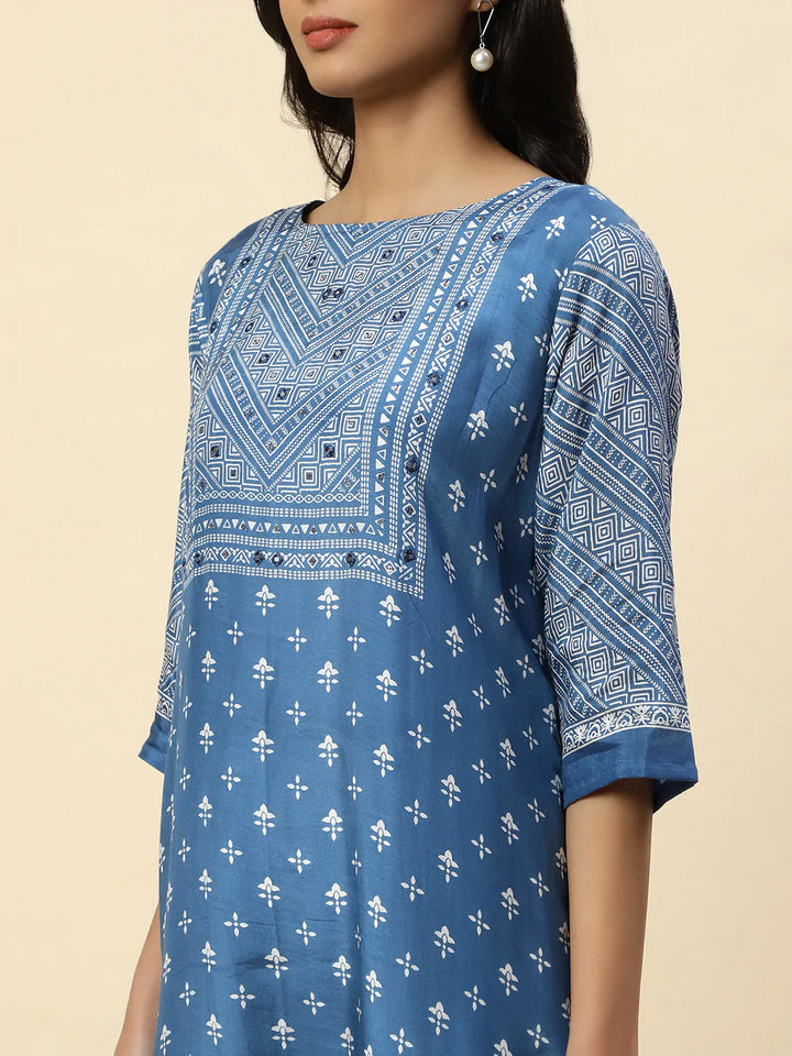Printed Muslin Kurta