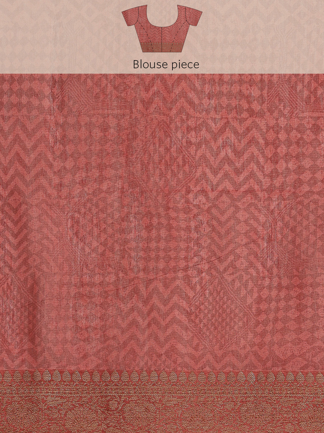Floral Printed Banarasi Border Pallu Cotton Chanderi Saree
