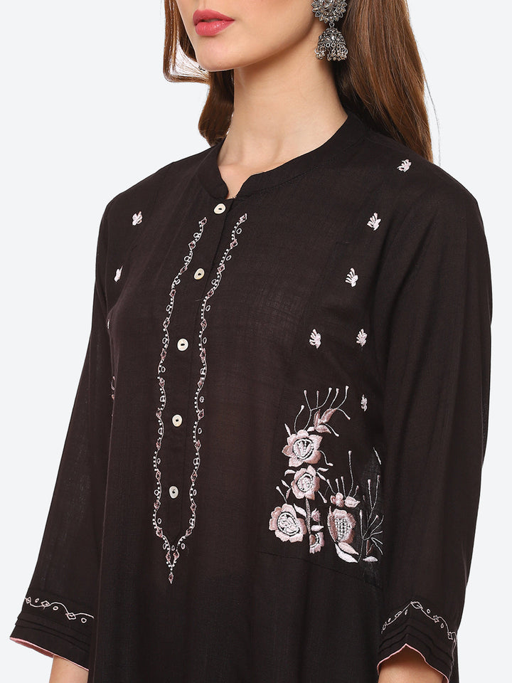 Printed Cotton Kurta With Pant