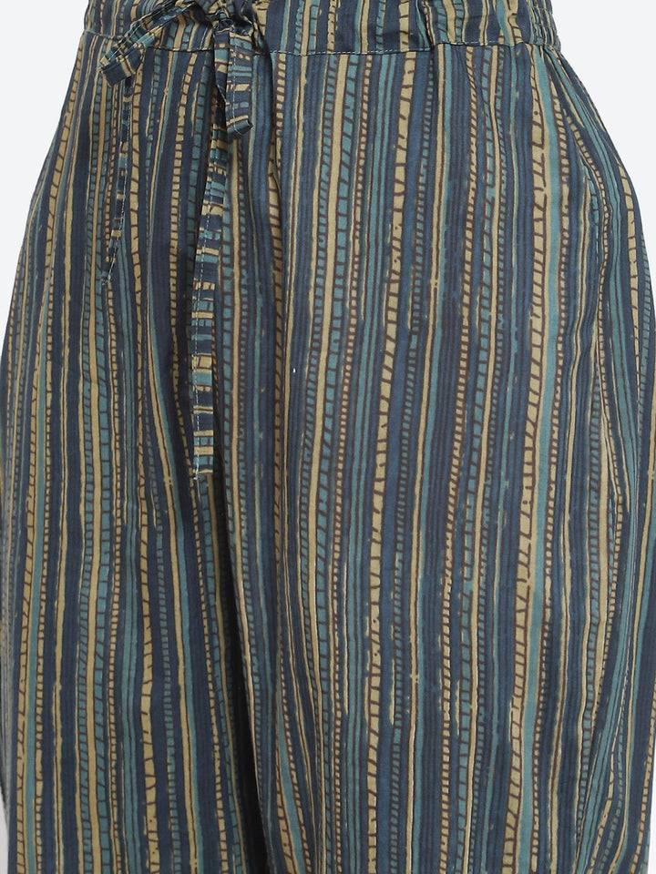 Block Printed Cotton Stitched Salwar Kameez With Dupatta