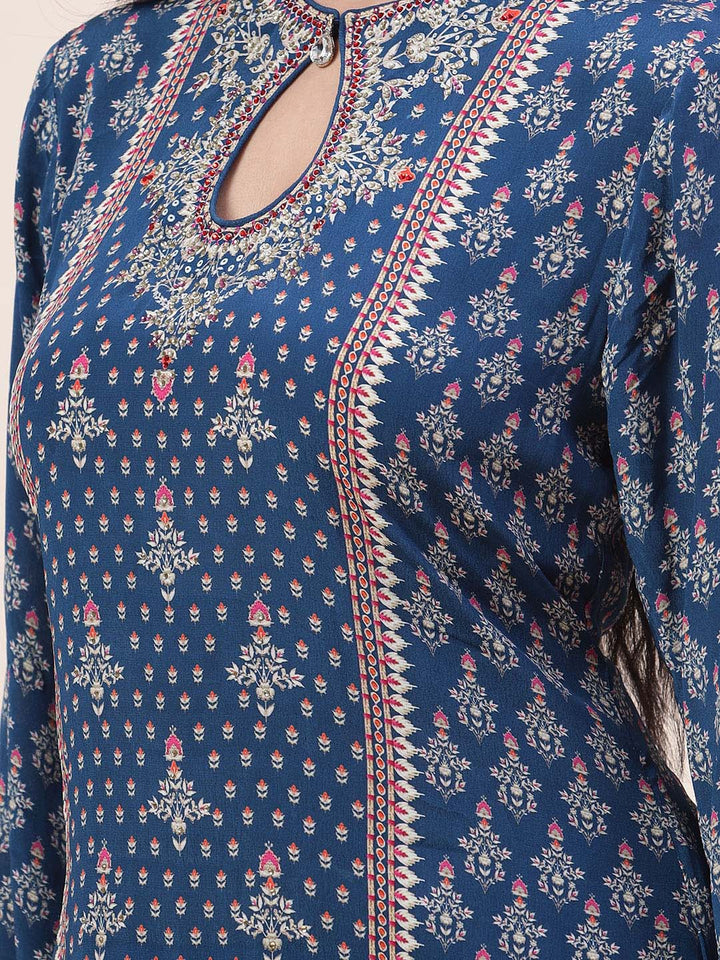 Digital Printed Crepe Kurta