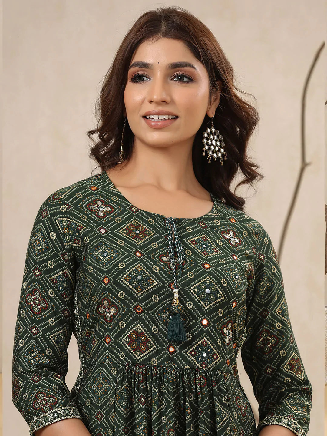 Printed Muslin Kurta With Pants