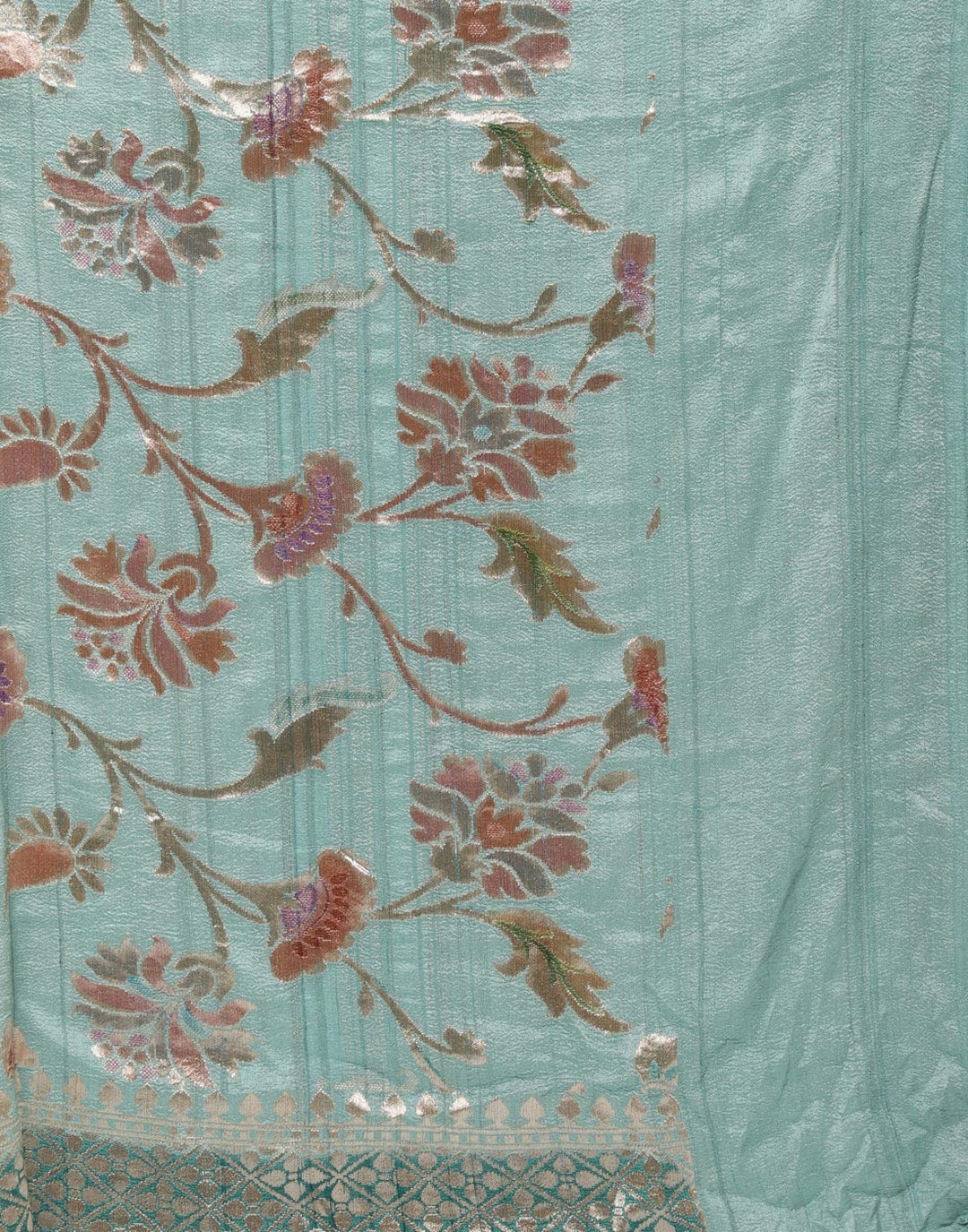 MBZ Meena Bazaar-Grey Banarasi Woven Saree