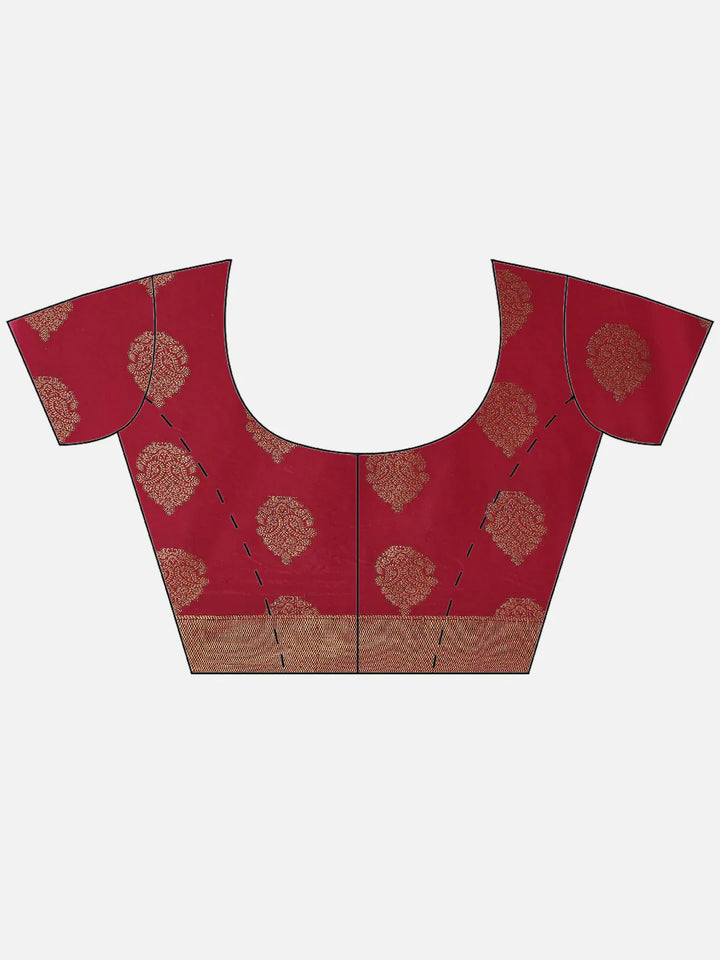 Zari Border Booti Handloom Woven Saree
