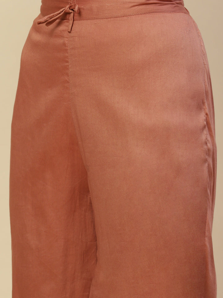 Zari Booti Cotton Kurta With Pants &amp; Dupatta