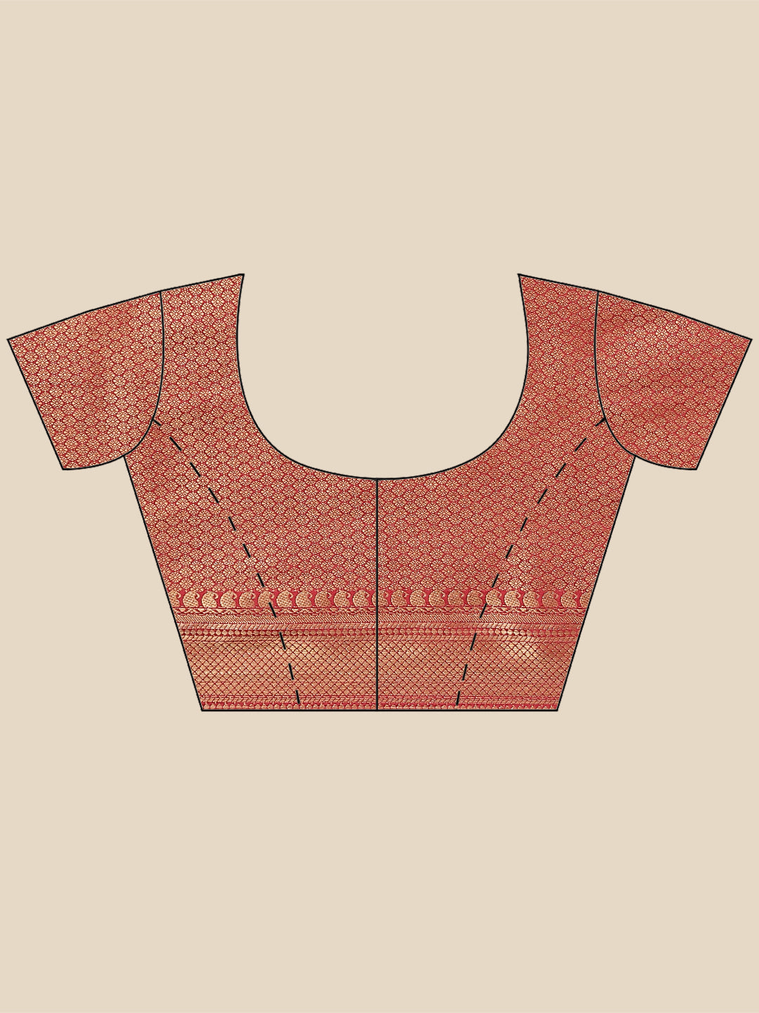 Zari Border Booti Handloom Woven Saree