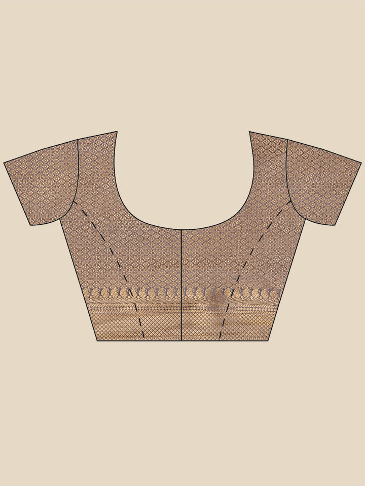 Zari Border Booti Handloom Woven Saree
