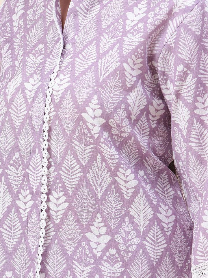 Printed Cotton Kurti With Dhoti Pants