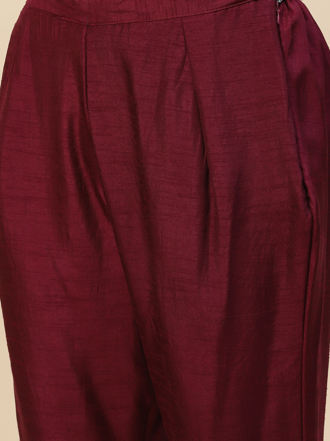 Zari Booti Handloom Kurta With Pants &amp; Dupatta