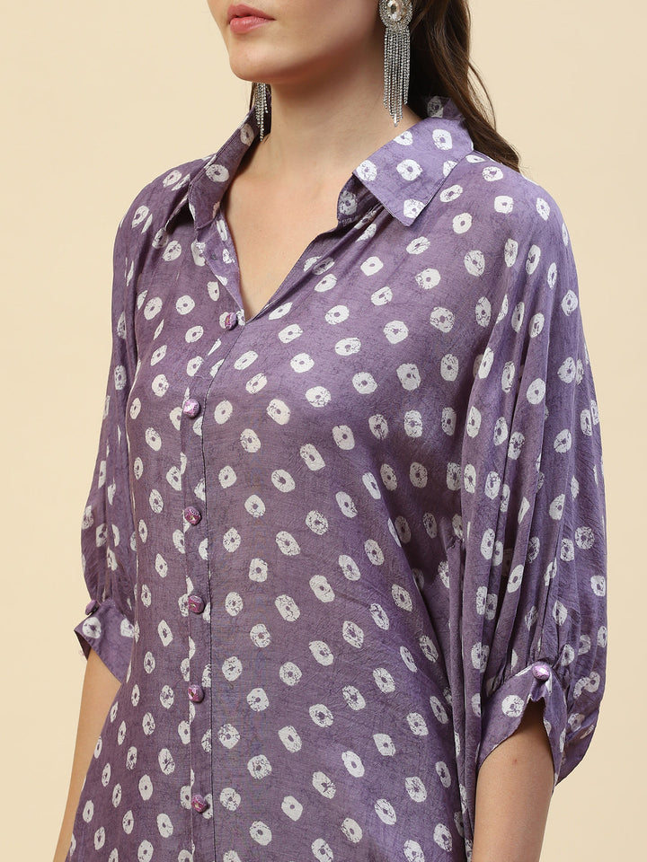 Printed Muslin Kurta With Pants