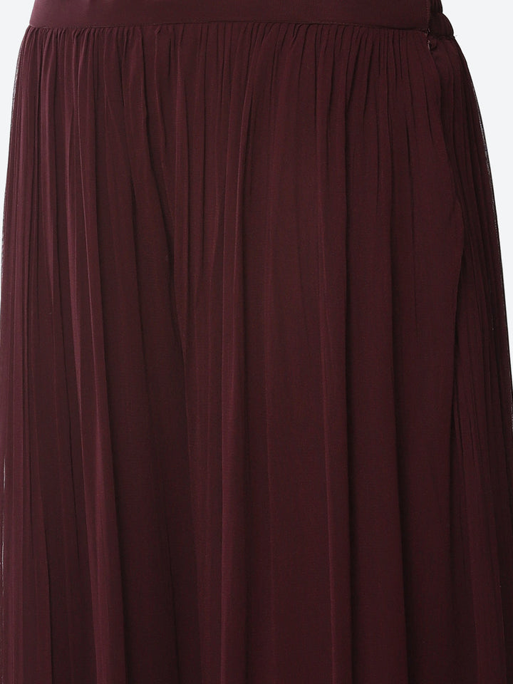 Resham Mirror Booti Georgette Stitched Salwar Kameez With Net Dupatta