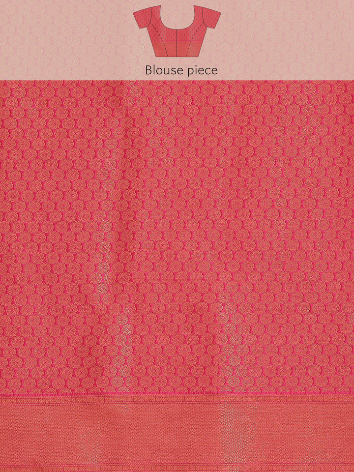 Brocade Zari Jaal Art Handloom Woven Saree