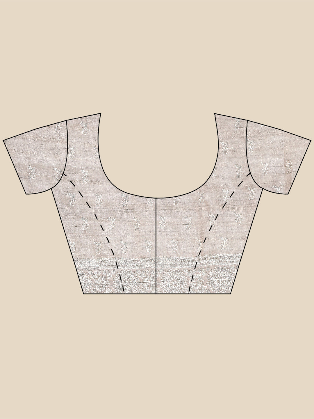 Plain Woven Tusser Saree