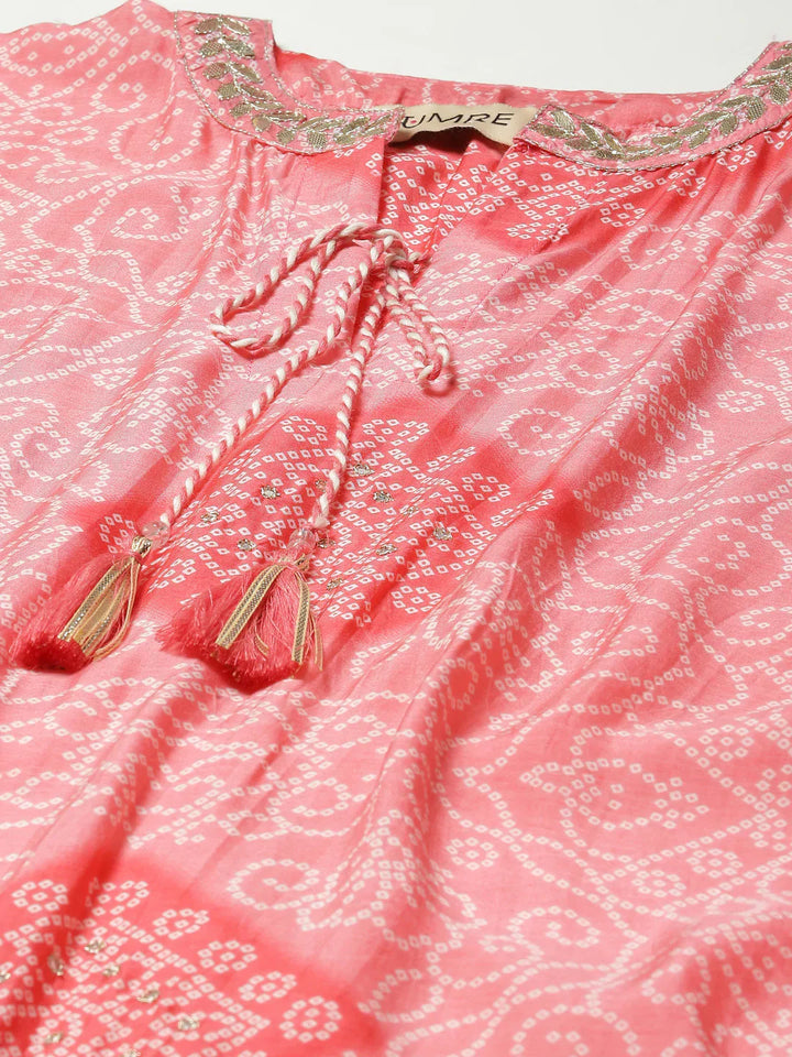 Printed Muslin Kaftan Kurta