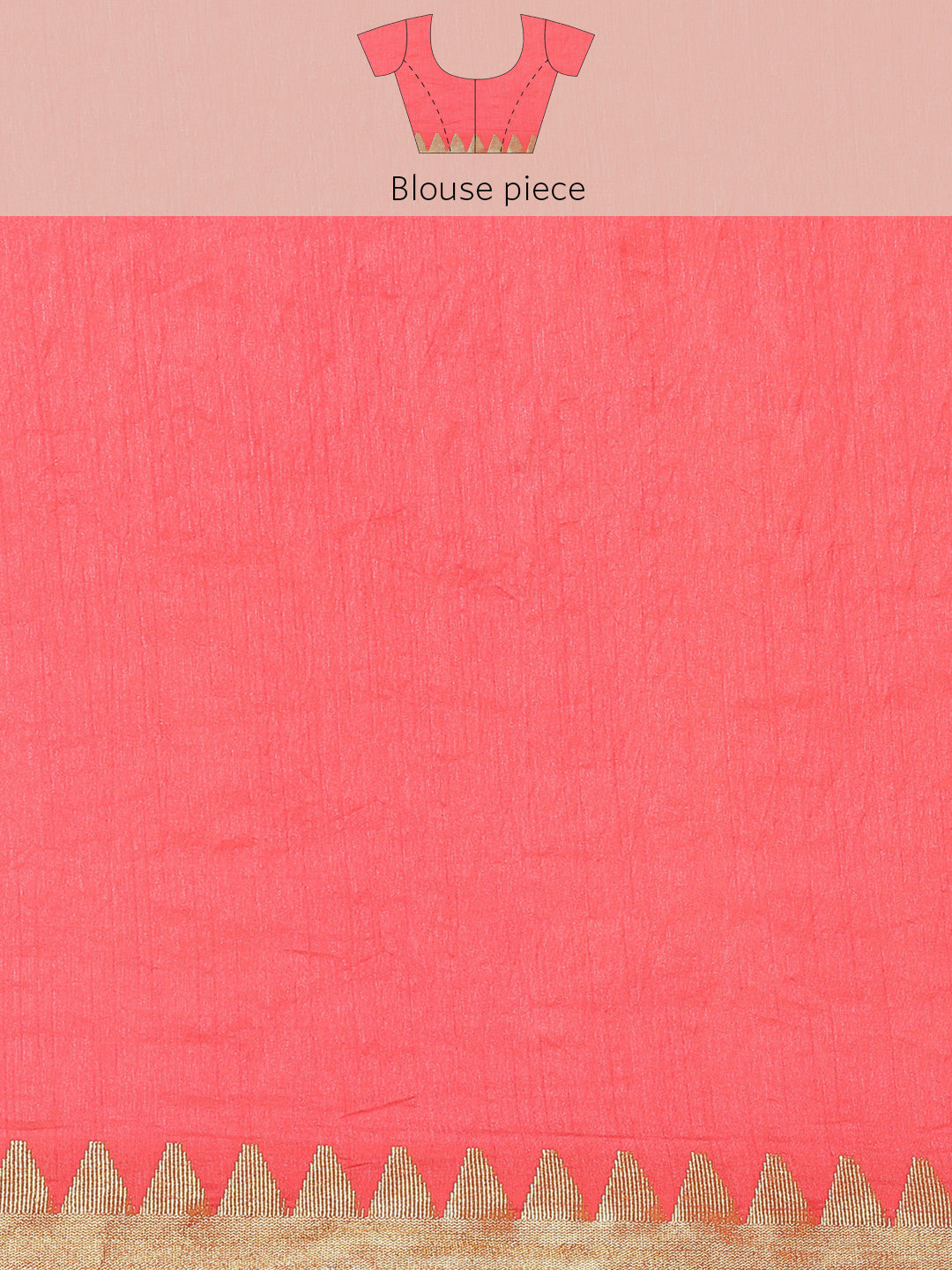 Plain Art Handloom Saree with  Temple Border