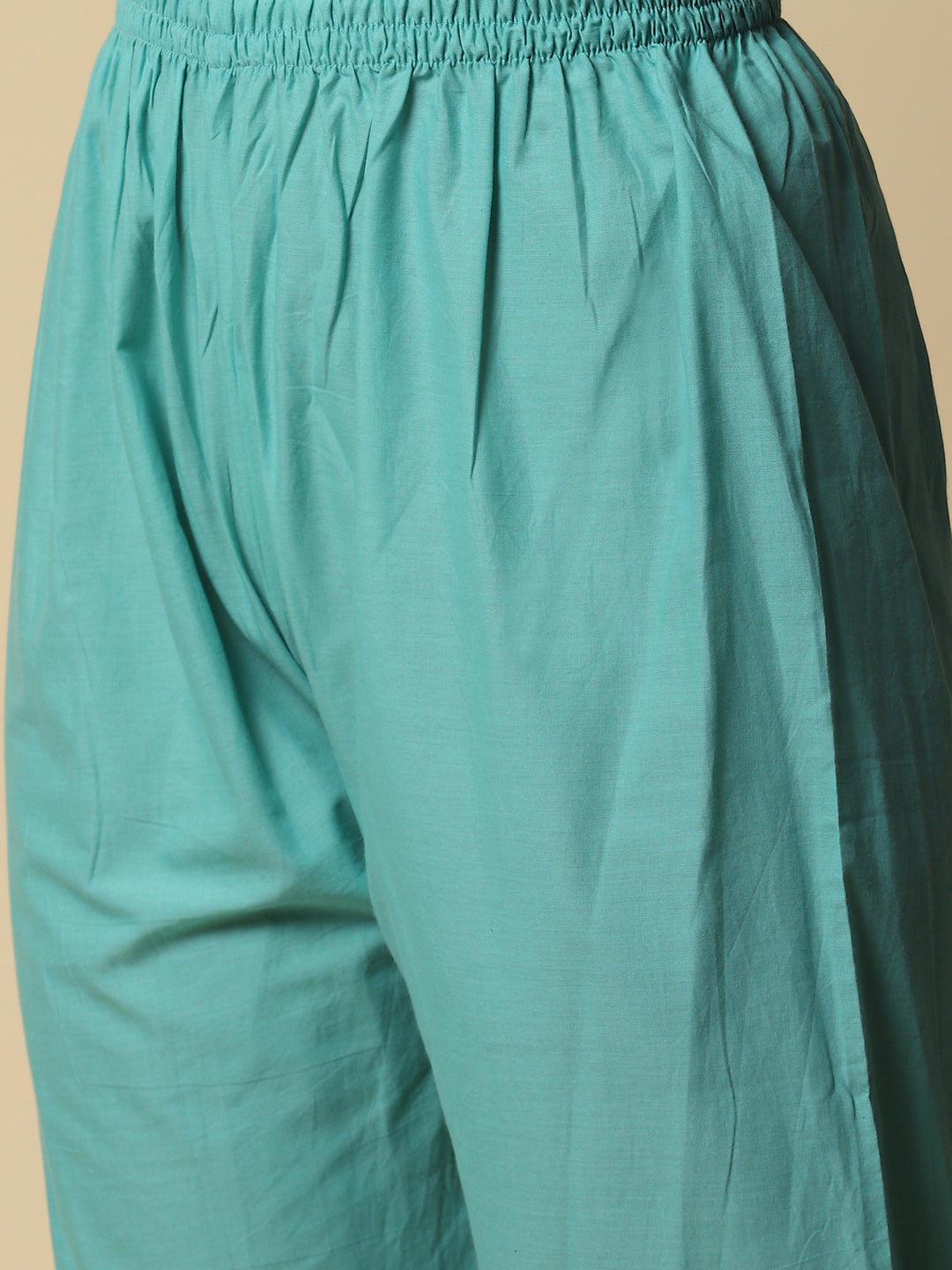 Resham Embroidered Booti Organza Kurta With Pants &amp; Dupatta