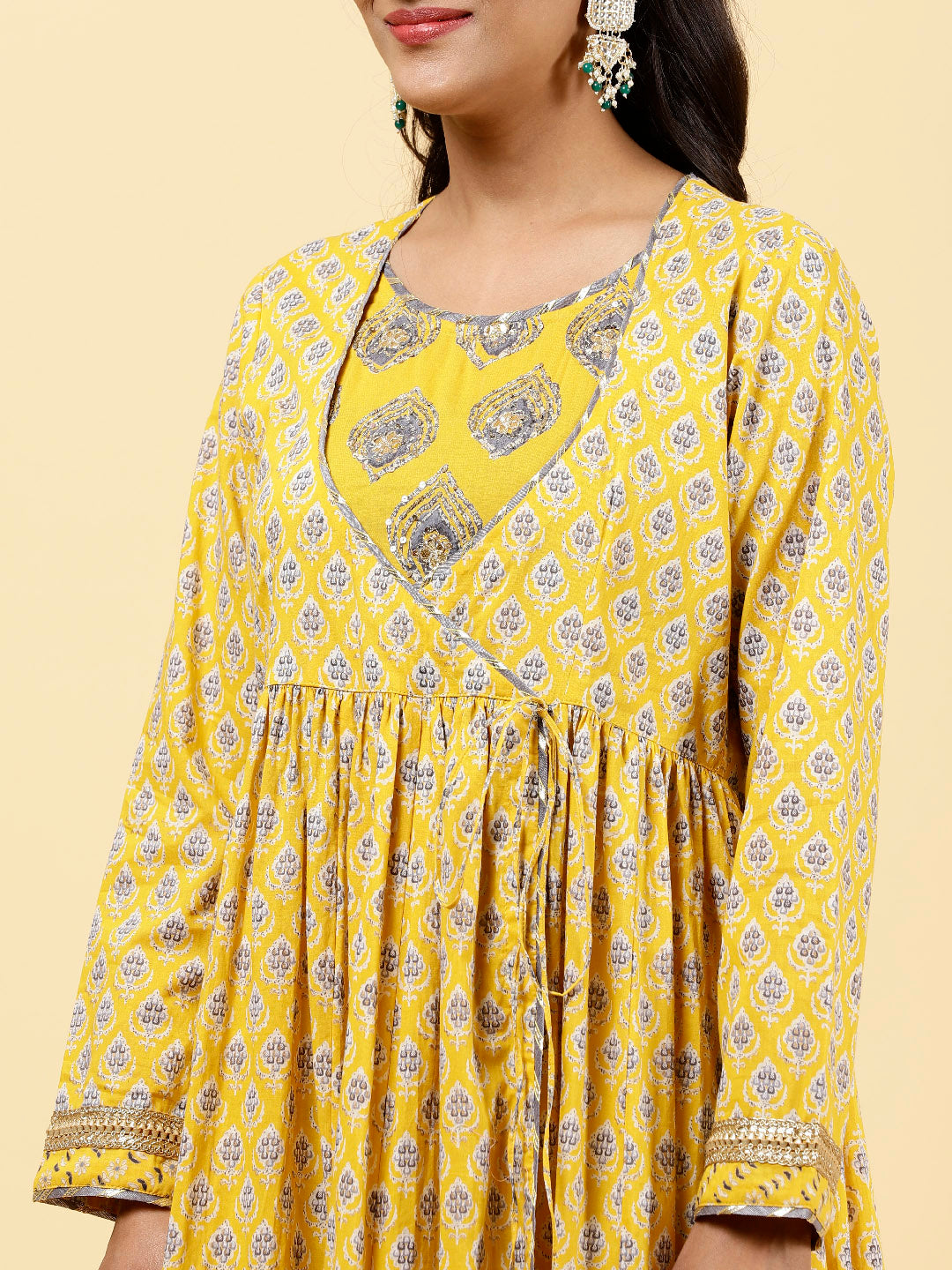 Floral Printed Cotton Kurta