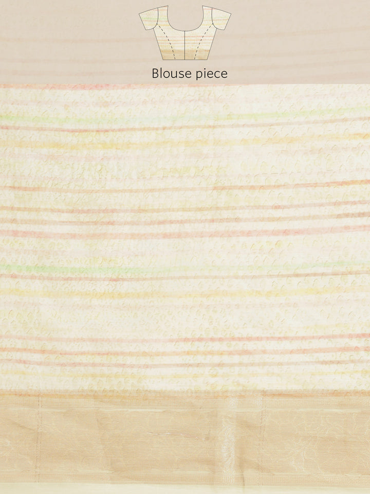 Digital Floral Banarasi Pallu Sarees Printed