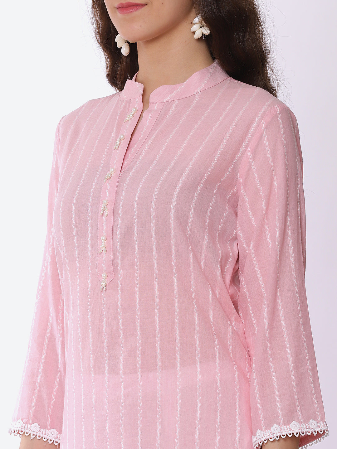 Printed Cotton Kurta With Pant