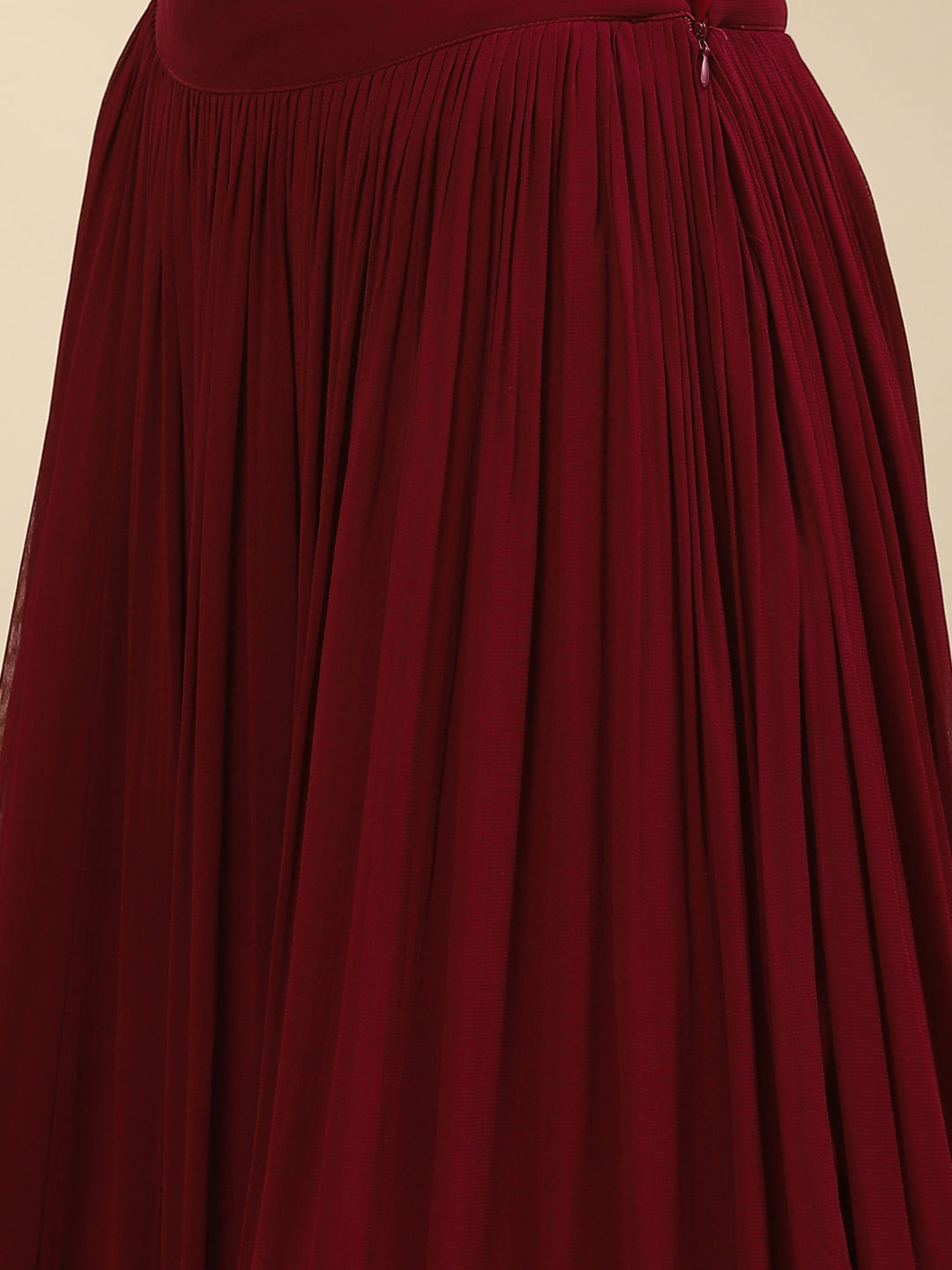 Sequin Embroidered Georgette Peplum Choli With Lehenga &amp; Dupatta