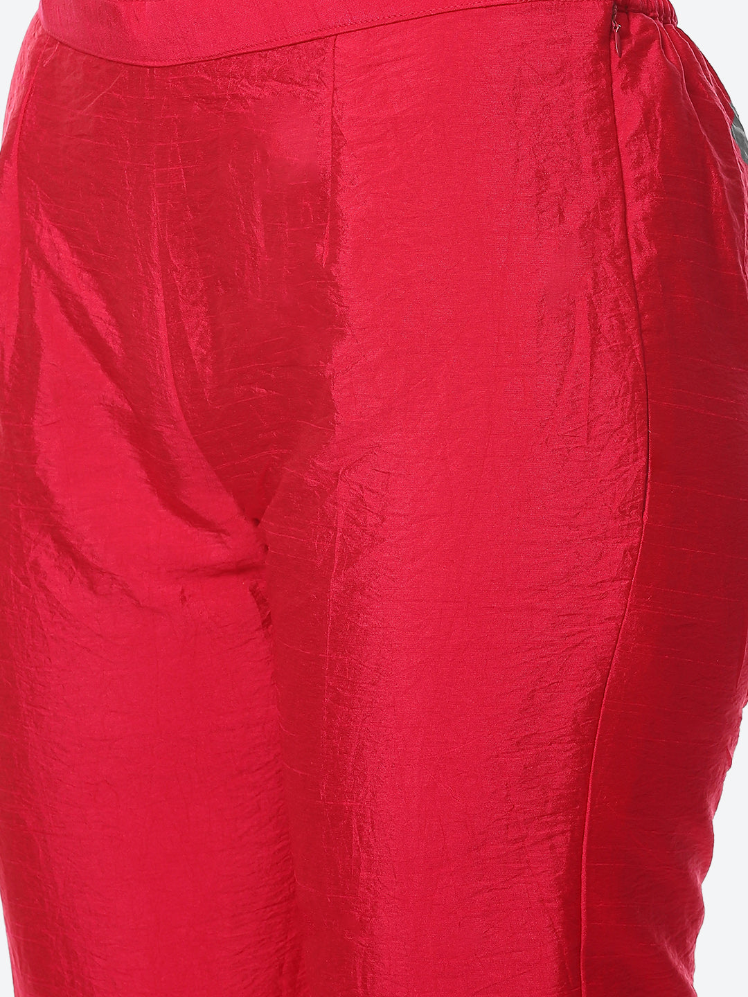 Zari Neck Embroidered Booti Border Kurta With Pant &amp; Dupatta