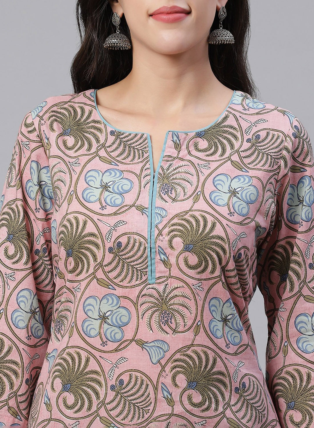 Printed Cotton Short Kurti