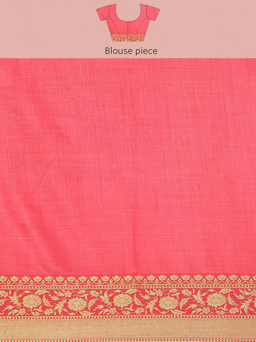 Plain Art Handloom Saree with  Zari Border