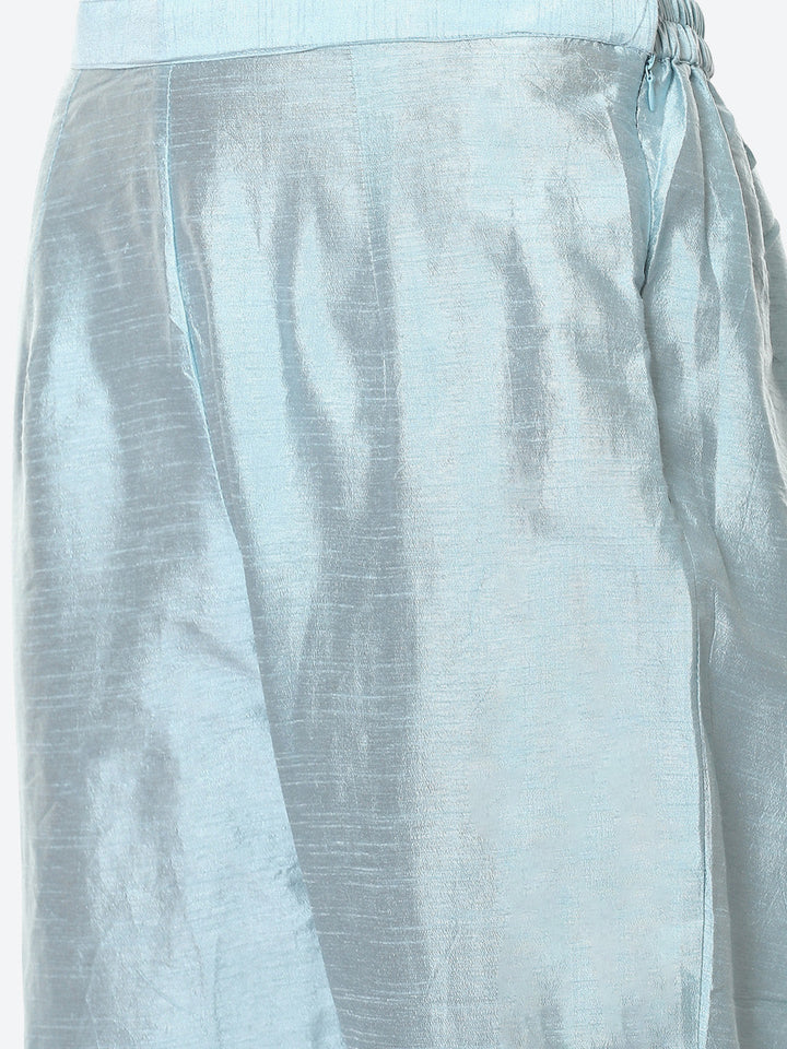 Embroidered Net Stitched Salwar Kameez With Net Dupatta