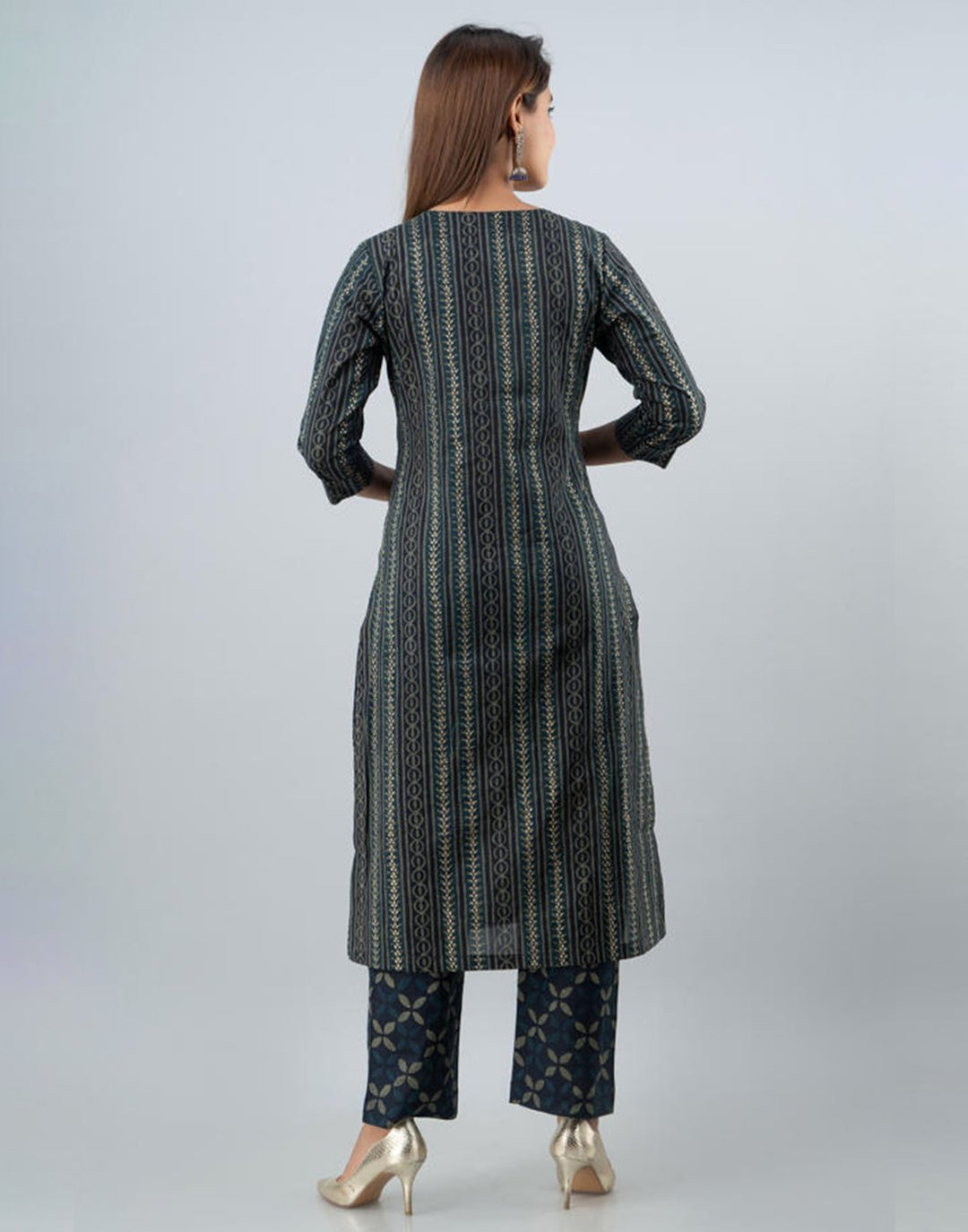 Printed Cotton Kurti with Pant